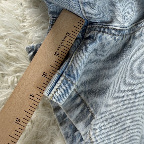 American Eagle Denim Jean Skort Light Wash Size 4 Chic Summer Casual Y2K 90s - Picture 8 of 12